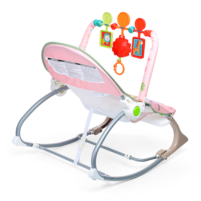 Шезлонг детский 68170 "Левушка" в коробке (бежевый)