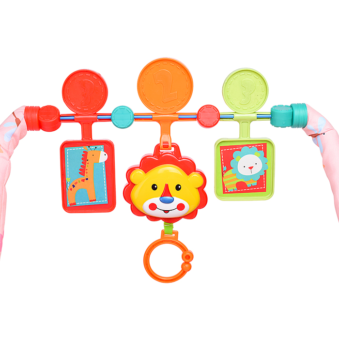 Шезлонг детский 68170 "Левушка" в коробке (бежевый)