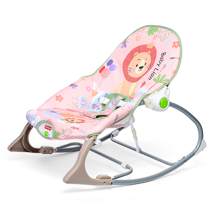 Шезлонг детский 68170 "Левушка" в коробке (бежевый)