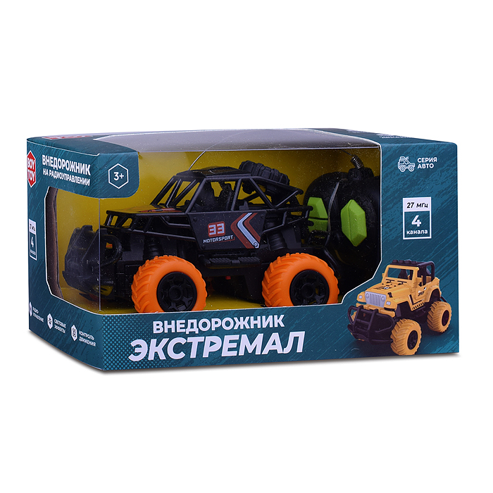 Машина BT0020-4 "Внедорожник Экстремал-4" р/у, 27 MHz, в коробке