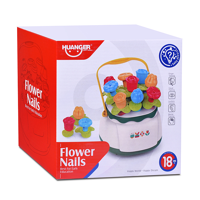 Развивающая игрушка HE8078 "Сортер-цветочки" в коробке