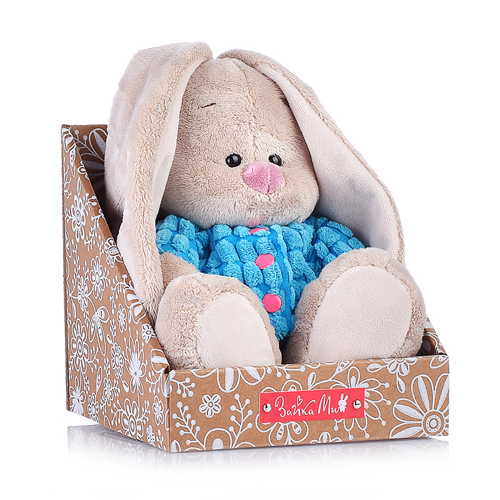 Зайка Ми в голубой курточке и штанишках (малый)