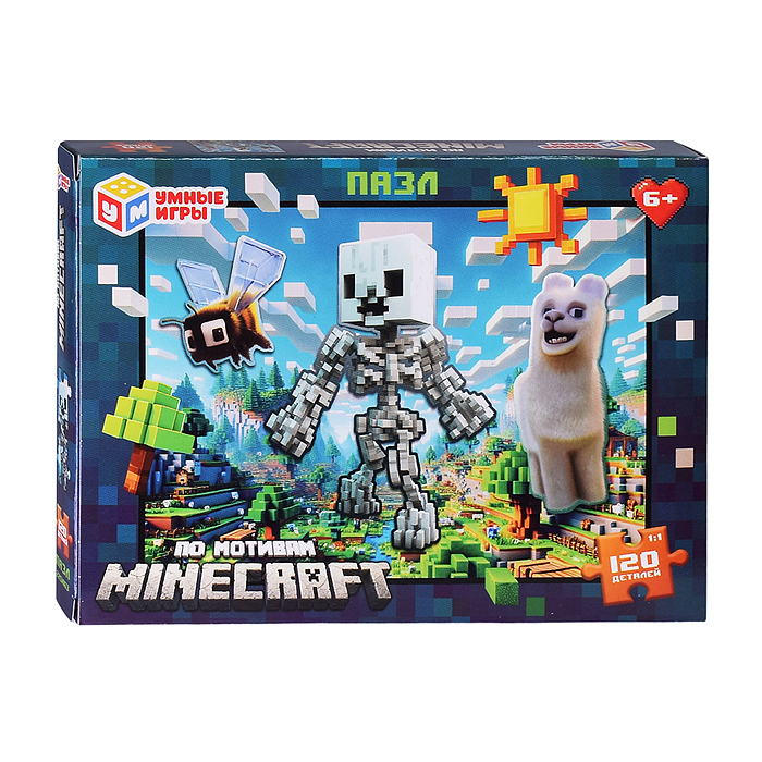 Пазлы 120 "По мотивам Minecraft" Пазлы 120 "По мотивам Minecraft"