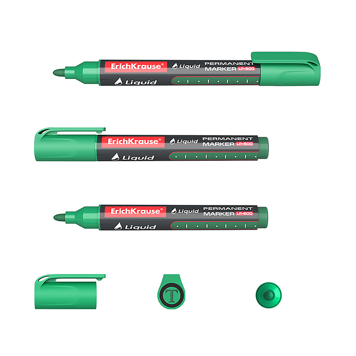 Перманентный маркер с жидкими чернилами LP-600 Tank Liquid, цвет чернил зеленый 