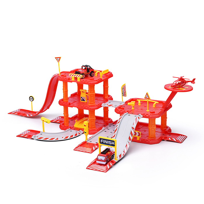 Фото к товару Парковка 660-A38 "Пожарная станция" в коробке Парковка 660-A38 "Пожарная станция" в коробке