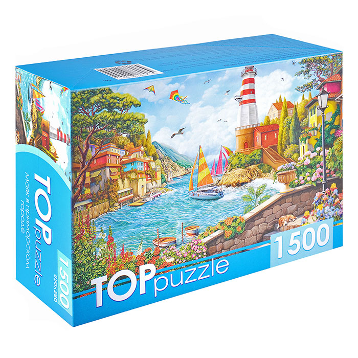 Пазлы 1500 TOPpuzzle "Маяк в приморском городе" Пазлы 1500 TOPpuzzle "Маяк в приморском городе"