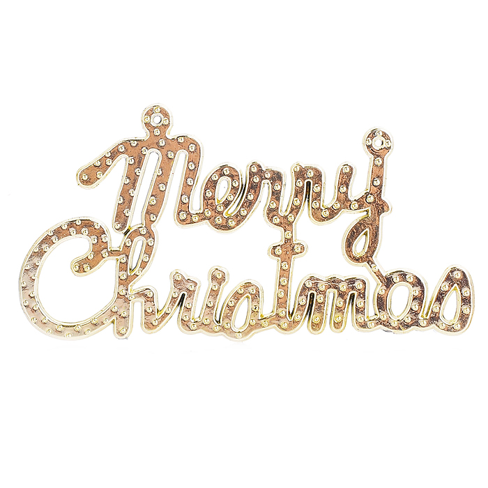 Набор новогодних украшений S1014 "Бронзовые узоры" в пакете