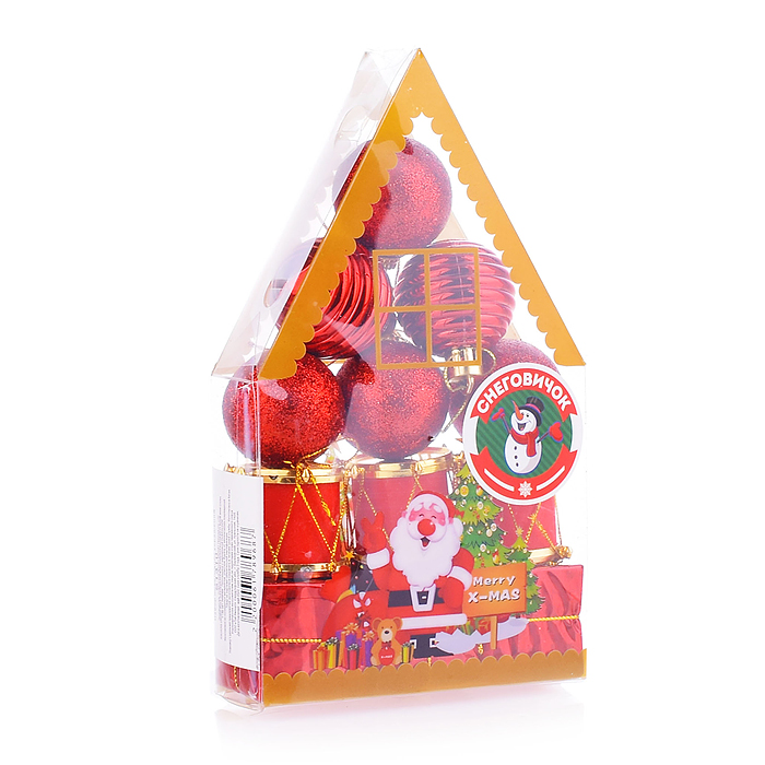 Набор новогодних украшений S1310 "Вулкан" в коробке