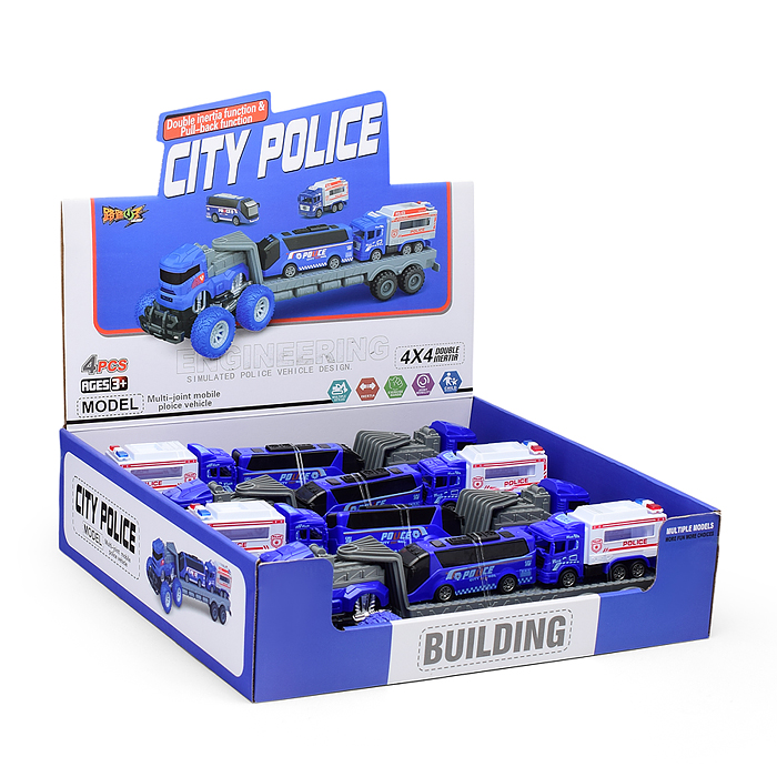 Фото к товару Автовоз LL-A28 "City police" в коробке Автовоз LL-A28 "City police" в коробке