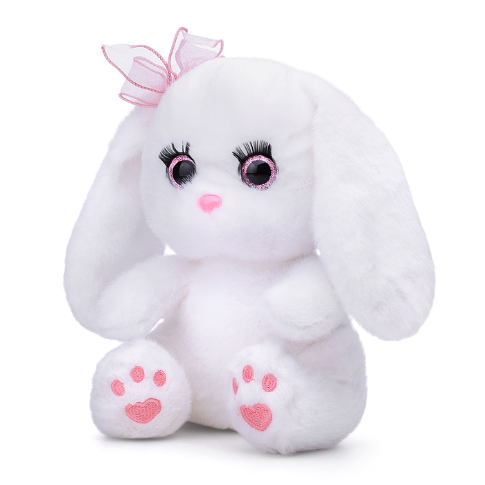 Мягкая игрушка М1433 "Заяц с бантиком" 21 см