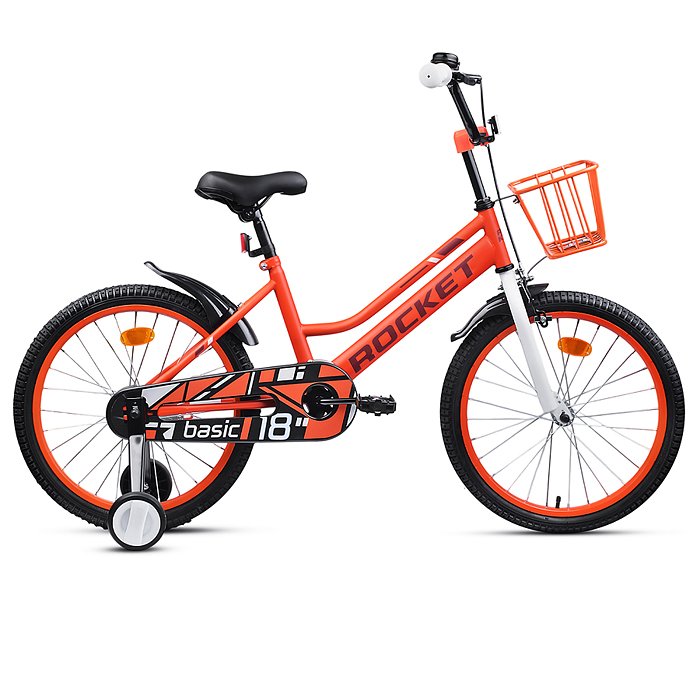 Велосипед 18" Rocket Basic, цвет коралловый Велосипед 18" Rocket Basic, цвет коралловый