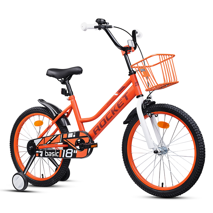 Фото к товару Велосипед 18" Rocket Basic, цвет коралловый Велосипед 18" Rocket Basic, цвет коралловый