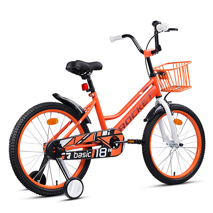 Фото к товару Велосипед 18" Rocket Basic, цвет коралловый Велосипед 18" Rocket Basic, цвет коралловый