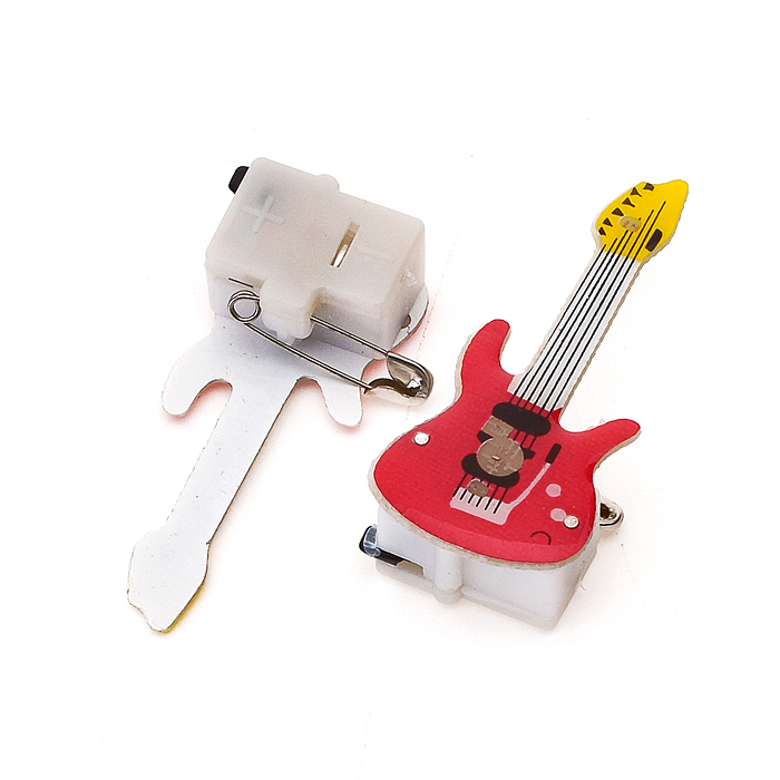 Фото к товару Значок 00-2897 "Гитара" с подсветкой Значок 00-2897 "Гитара" с подсветкой