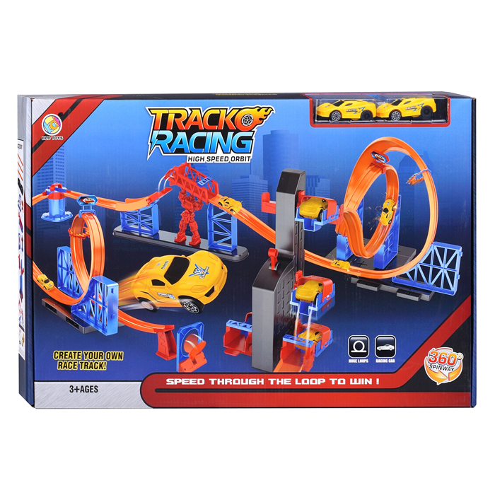 Автотрек B7808 "Гонки" в коробке