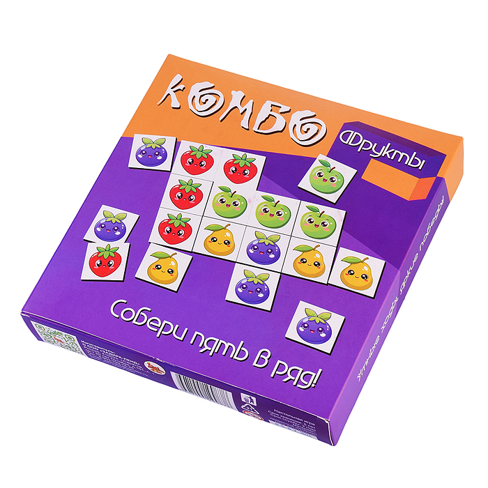 Фото к товару Игра "Комбо. Фрукты" игра в коробке (Древесный материал хдф) Игра "Комбо. Фрукты" игра в коробке (Древесный материал хдф)