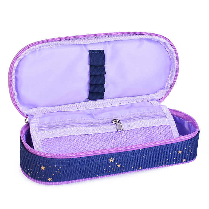 Пенал "Chiisana Hoshi" 21x8x5 см, овальный для 50 предметов, с внутренним органайзером-ство