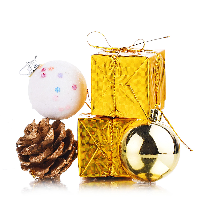 Набор новогодних украшений S1311 "Оттенки праздника" в коробке