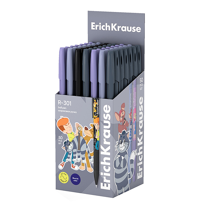 Фото к товару Ручка шариковая Stick&Grip Простоквашино 0.7, цвет чернил синий Ручка шариковая Stick&Grip Простоквашино 0.7, цвет чернил синий