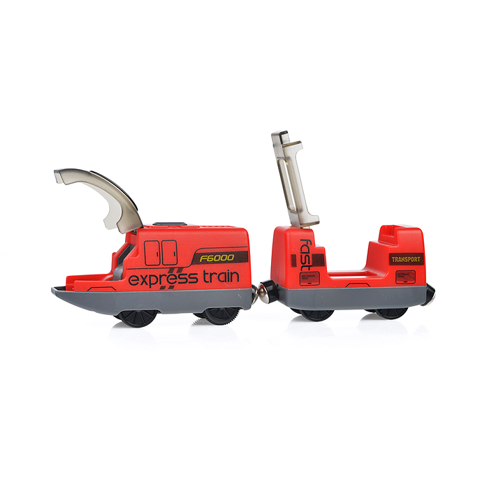Поезд AU8886 "Exspress train" красный, в коробке
