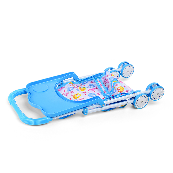 Коляска для кукол L-8037D (металлическая, складная, прогулочная, цвет в ассортименте)