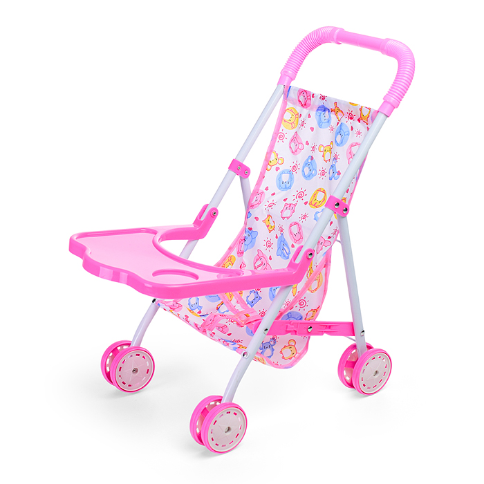 Коляска для кукол L-8037D (металлическая, складная, прогулочная, цвет в ассортименте)