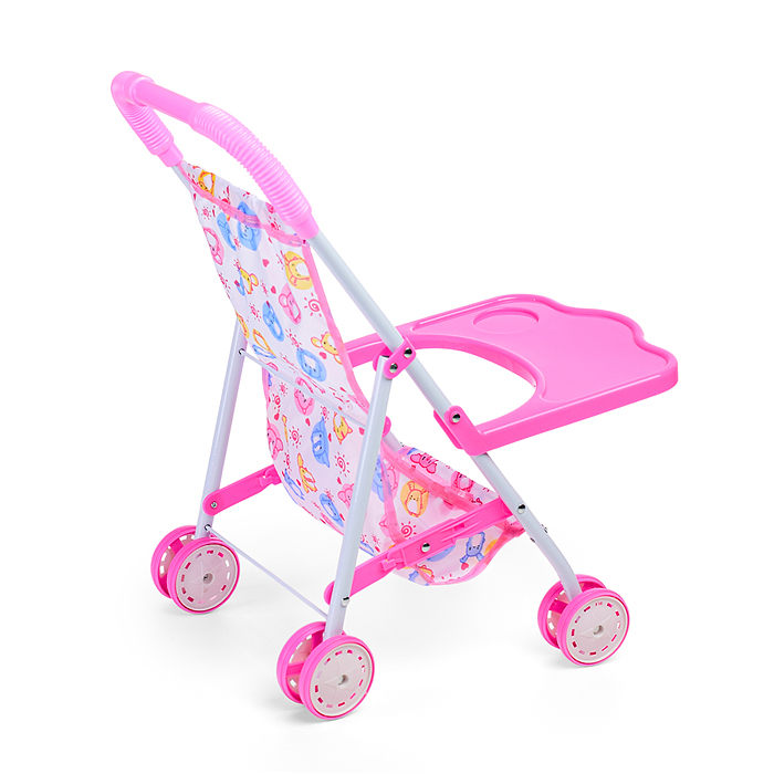 Коляска для кукол L-8037D (металлическая, складная, прогулочная, цвет в ассортименте)