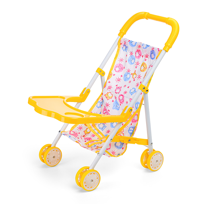 Коляска для кукол L-8037D (металлическая, складная, прогулочная, цвет в ассортименте)