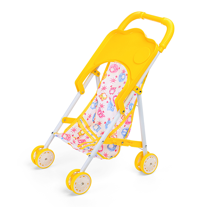 Коляска для кукол L-8037D (металлическая, складная, прогулочная, цвет в ассортименте)