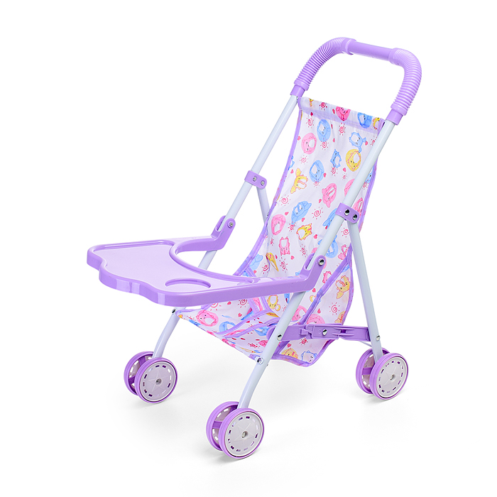 Коляска для кукол L-8037D (металлическая, складная, прогулочная, цвет в ассортименте)