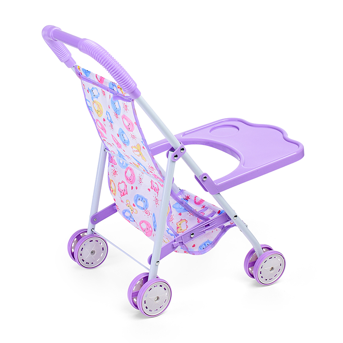Коляска для кукол L-8037D (металлическая, складная, прогулочная, цвет в ассортименте)