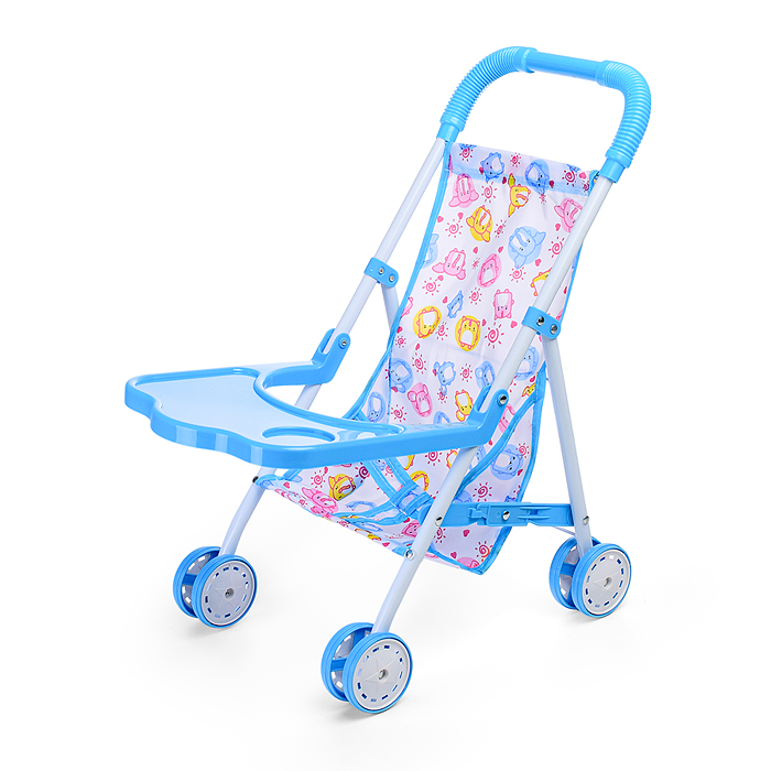 Коляска для кукол L-8037D (металлическая, складная, прогулочная, цвет в ассортименте)