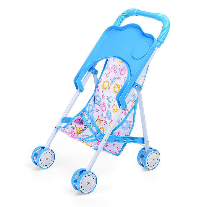 Коляска для кукол L-8037D (металлическая, складная, прогулочная, цвет в ассортименте)