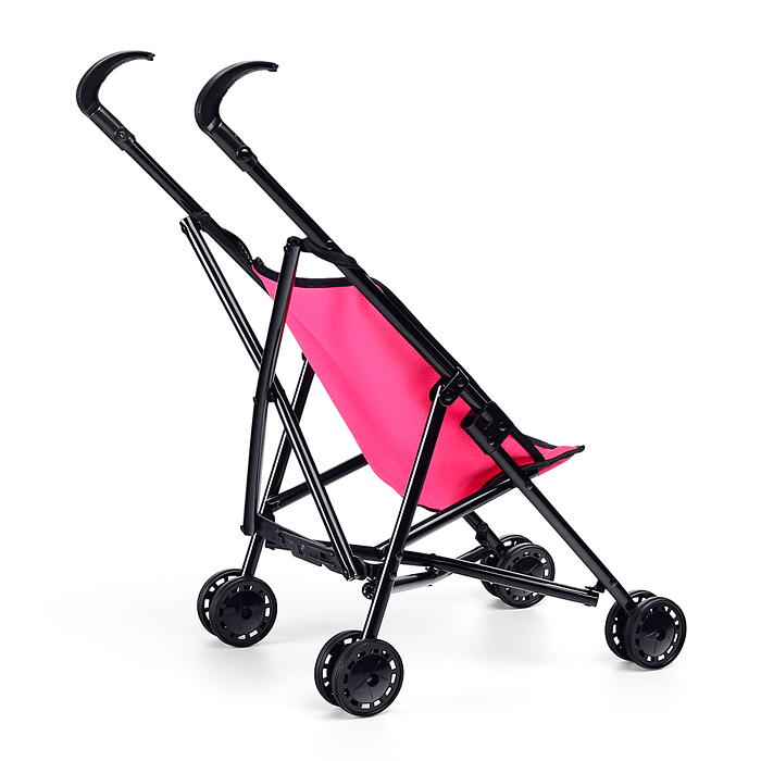 Коляска для кукол 910-19 трость, прогулочная, цвет розовый