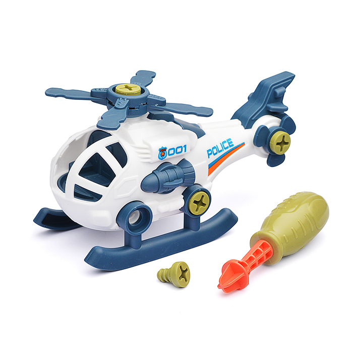 Конструктор BT0001-5 "Полиция-3" с отвёрткой, в коробке