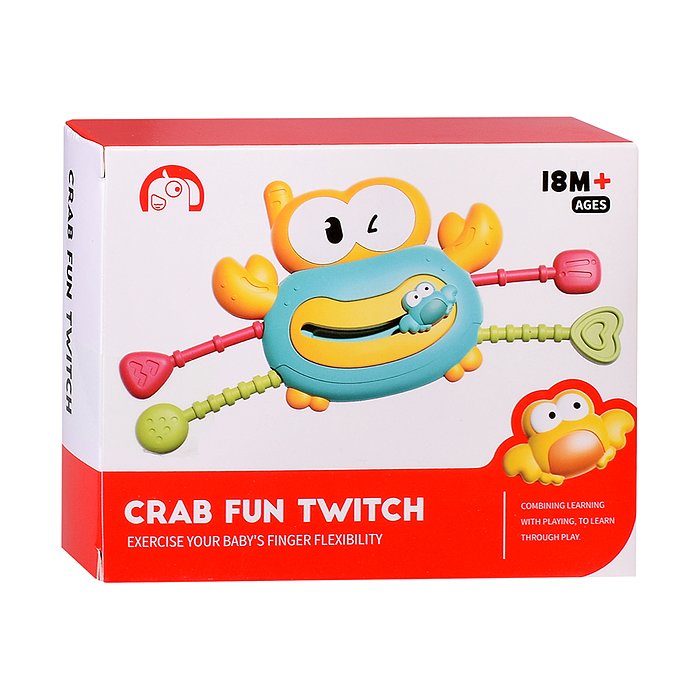 Интерактивная игрушка 1688-26 "Веселый крабик" в коробке