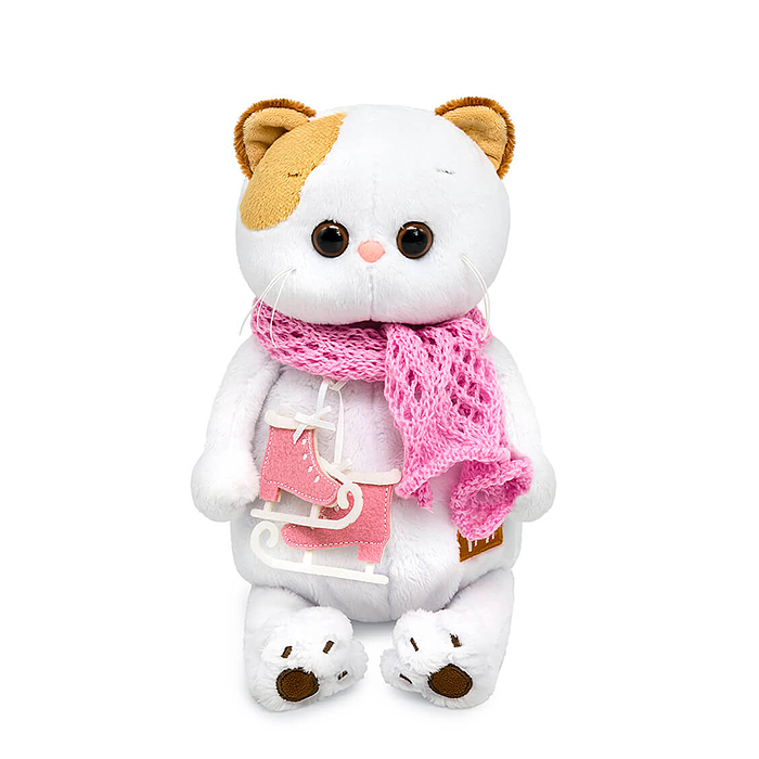 Кошка Ли-Ли с коньками и в шарфике Кошка Ли-Ли с коньками и в шарфике