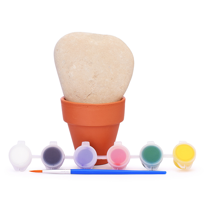 Набор для творчества. Роспись по камням "Кактус в горшочке"