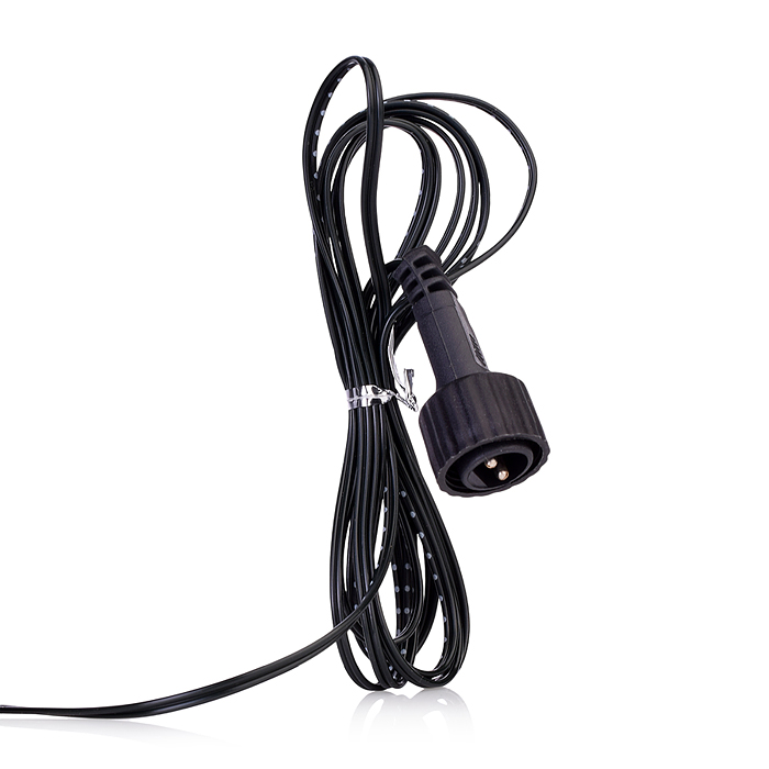 Электрогирлянда Роса 30м, 300 ламп, зеленый провод, цветная, пульт