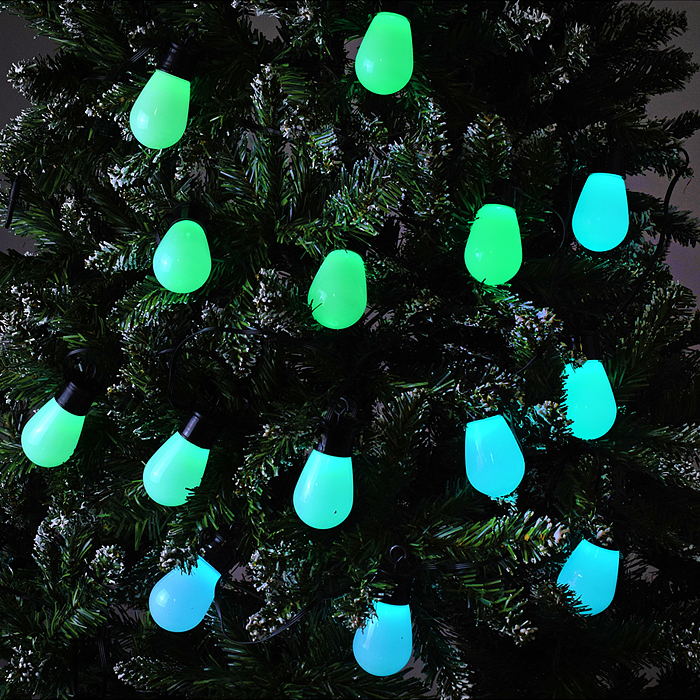 Электрогирлянда S0464 Smart 6 м, 20 ламп, 10 режимов, USB, ИК пульт (цветная)