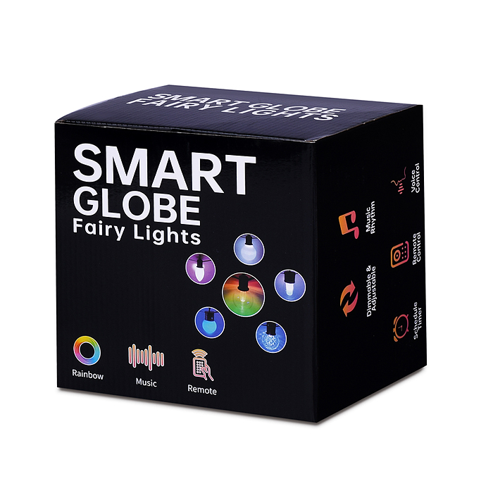 Электрогирлянда S0464 Smart 6 м, 20 ламп, 10 режимов, USB, ИК пульт (цветная)