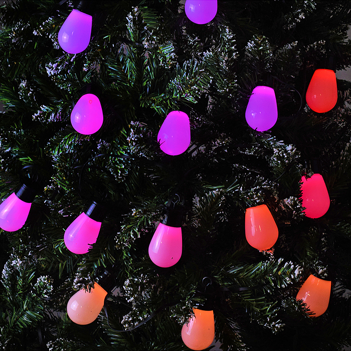 Электрогирлянда S0464 Smart 6 м, 20 ламп, 10 режимов, USB, ИК пульт (цветная)