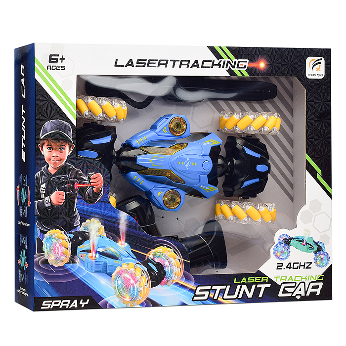 Машина QF669-2A "Гибрид" с лазерной указкой, на р/у 27 MHz, в коробке