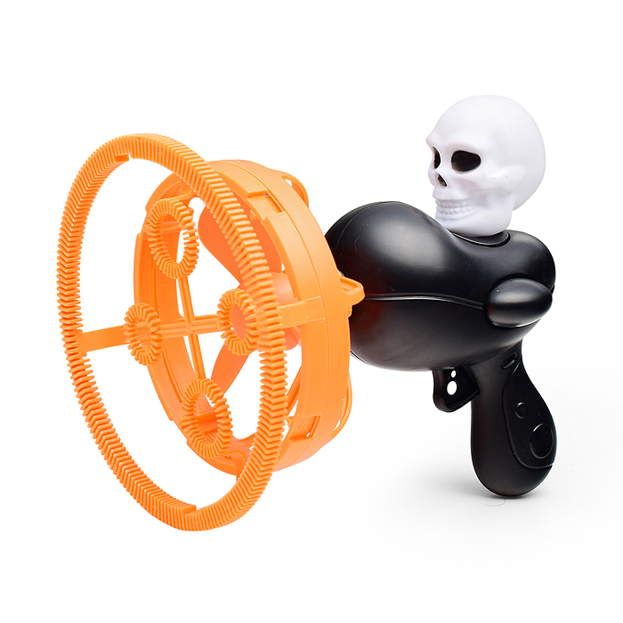 Пистолет 00-5436 "Череп" для мыльных пузырей, на листе