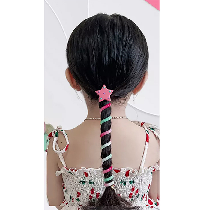 Набор заколок для волос 00-5249 "Цветные звезды" (1 шт)