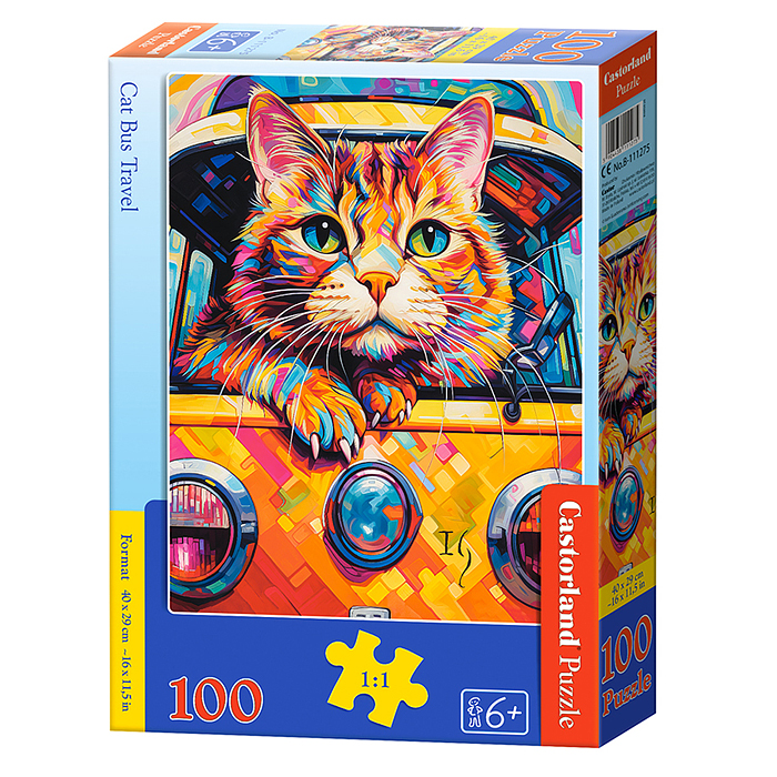 Пазлы 100 "Кот-путешественник" Пазлы 100 "Кот-путешественник"