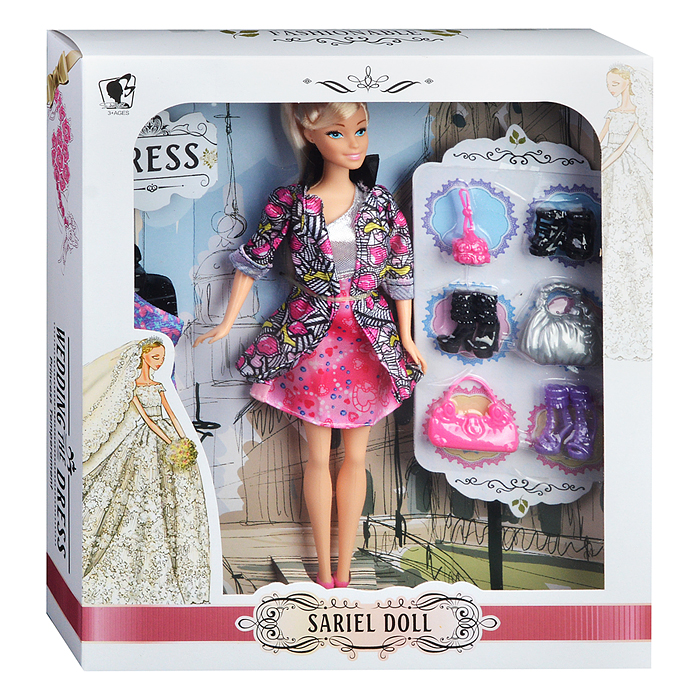 Кукла 8850-A "Стилист" с аксессуарами, в коробке