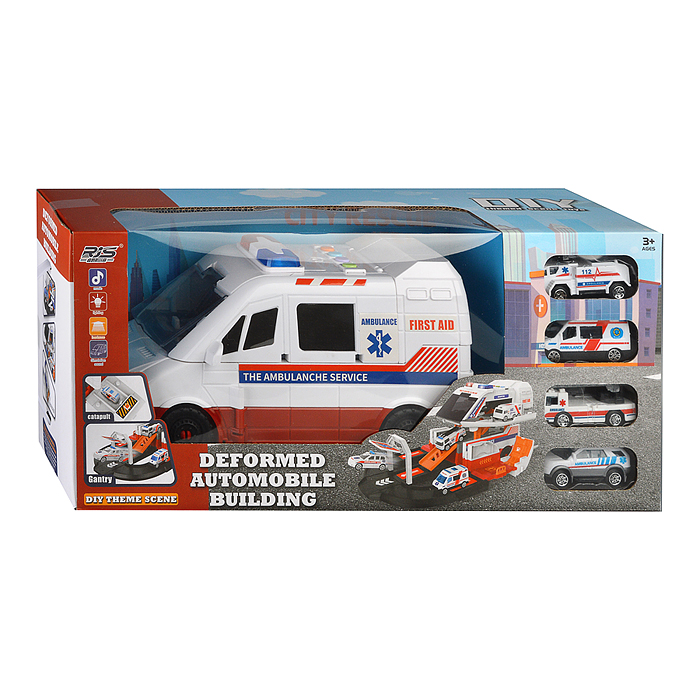 Машина-Трек SJ681B-1 "Медицина" в коробке