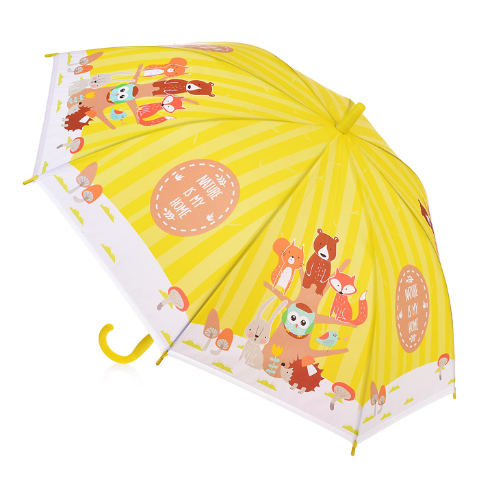 Зонт детский 00-2781 "Дружные зверята" 50см