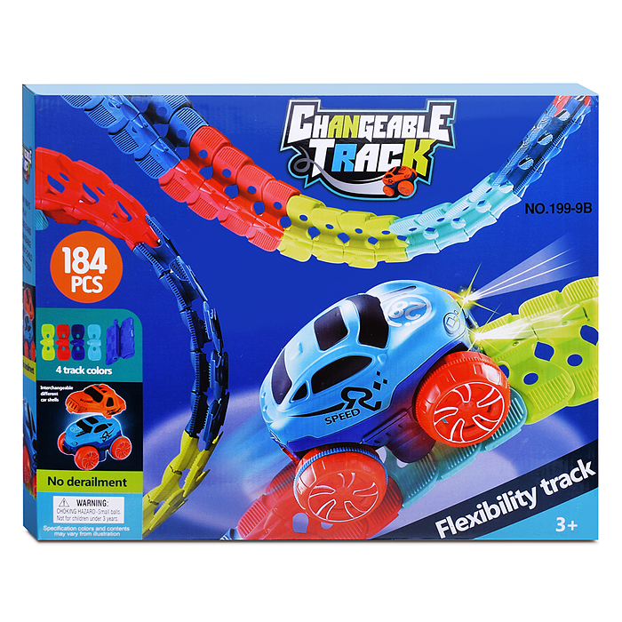 Трек 199-9B "На старт, внимание, гонка!" (184 дет.) в коробке